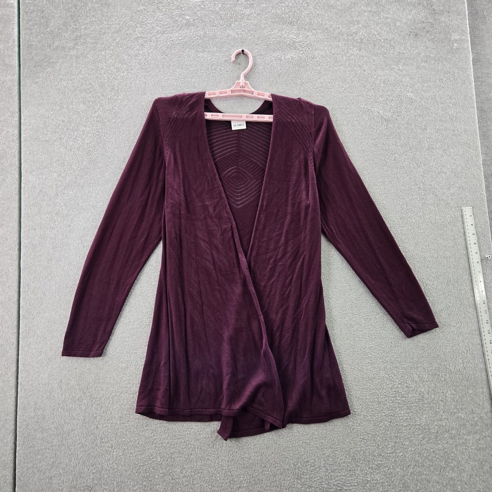 Torrid Women Sweater 2 Purple Cardigan Cut Out Long Sleeve READ